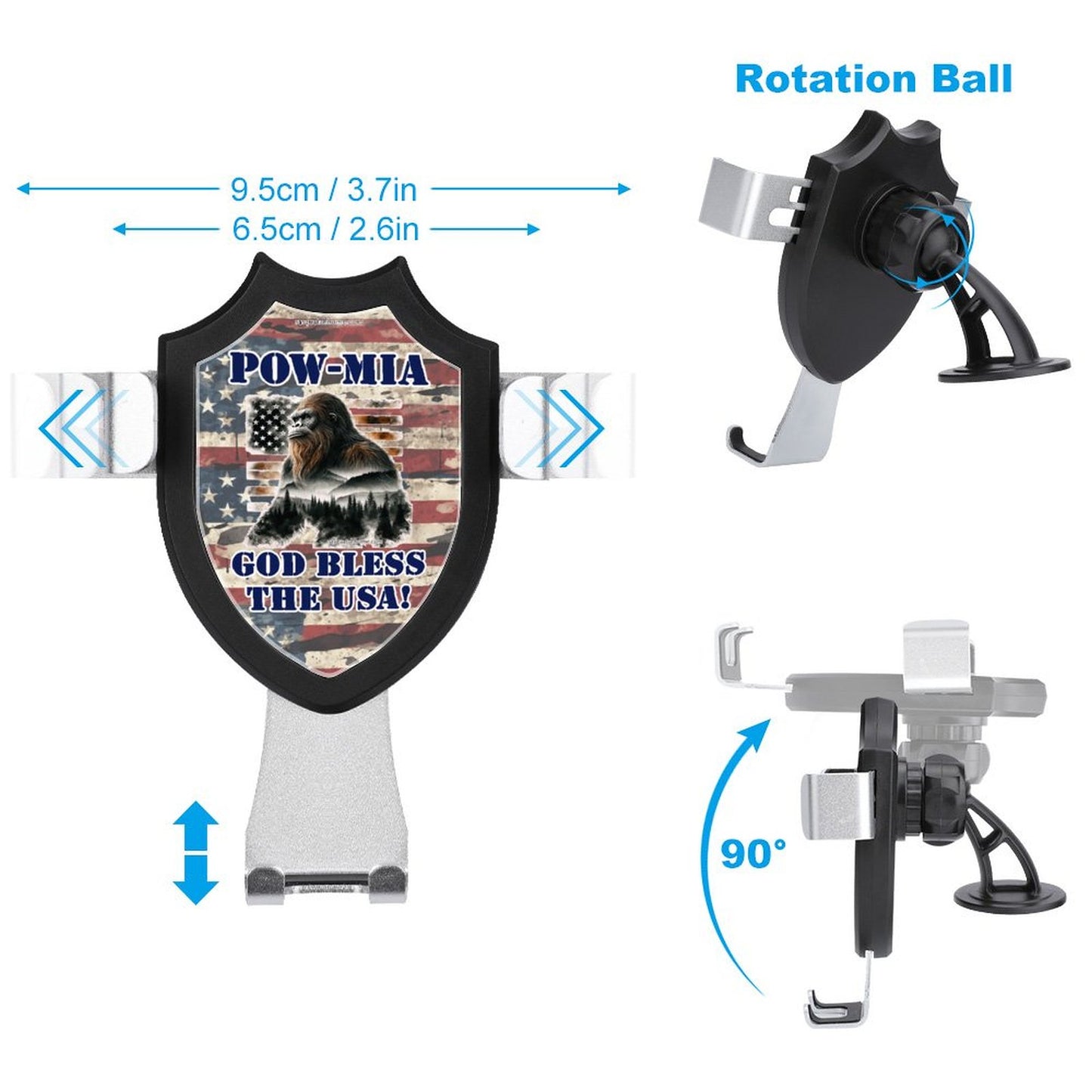 POW / MIA Bigfoot Sasquatch "God Bless the USA"