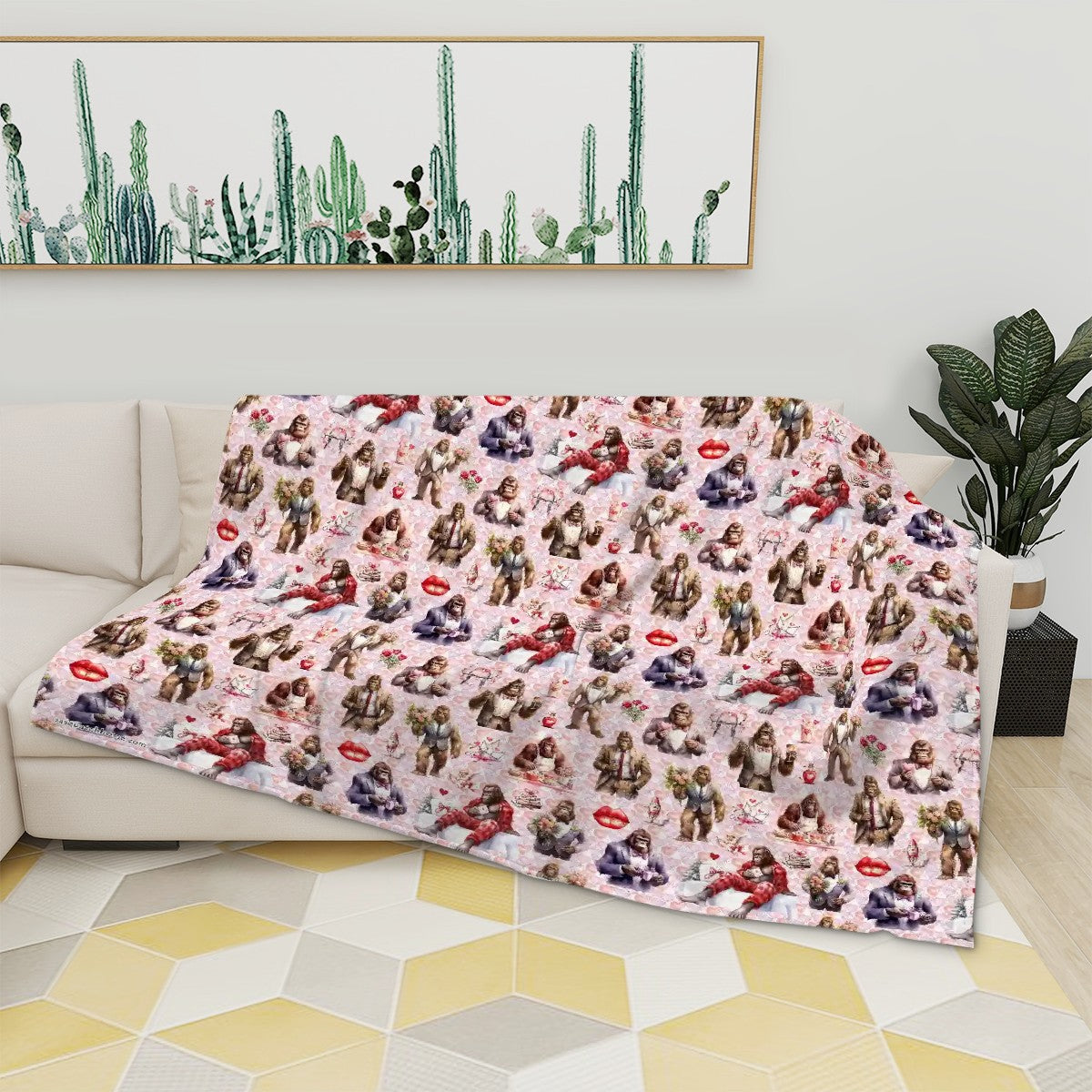 Sasquatch / Bigfoot 19 Designs - Soft Flannel Throw Blanket