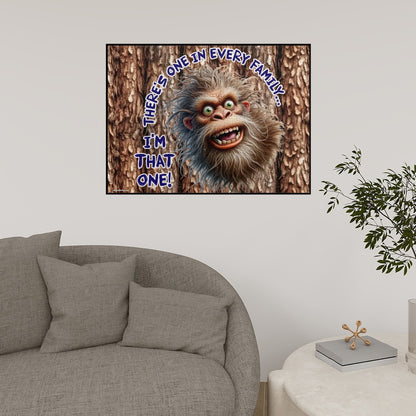 "There's One In Every Family" 500 Piece Wooden Sasquatch Jigsaw Puzzle, Bigfoot puzzle