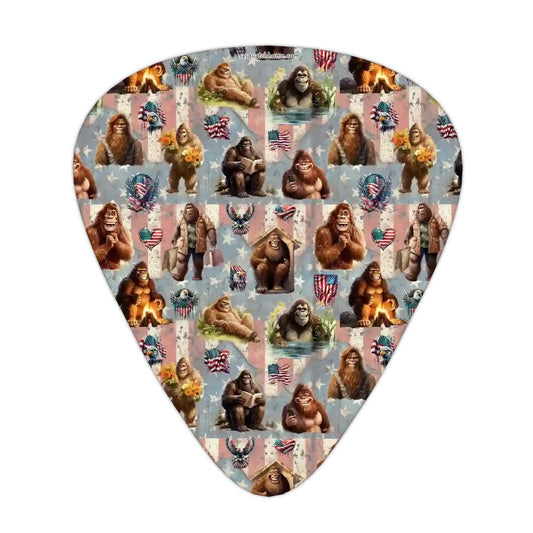 Guitar Picks, 12Pcs, Bigfoot Sasquatch (19) Designs, 3 thicknesses