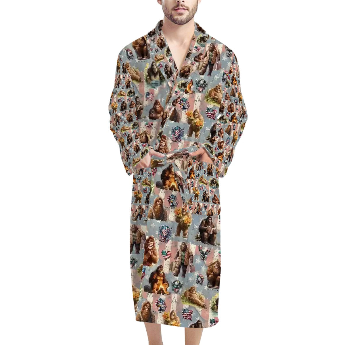 20 Bigfoot, Sasquatch Designs,  Polyester Bath Robe