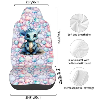 Baby Dragon, Set of 2 Front Auto Seat Cover