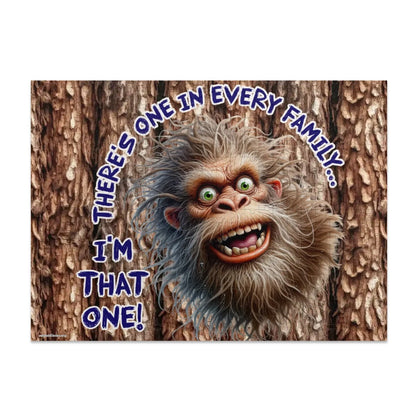 "There's One In Every Family" 500 Piece Wooden Sasquatch Jigsaw Puzzle, Bigfoot puzzle