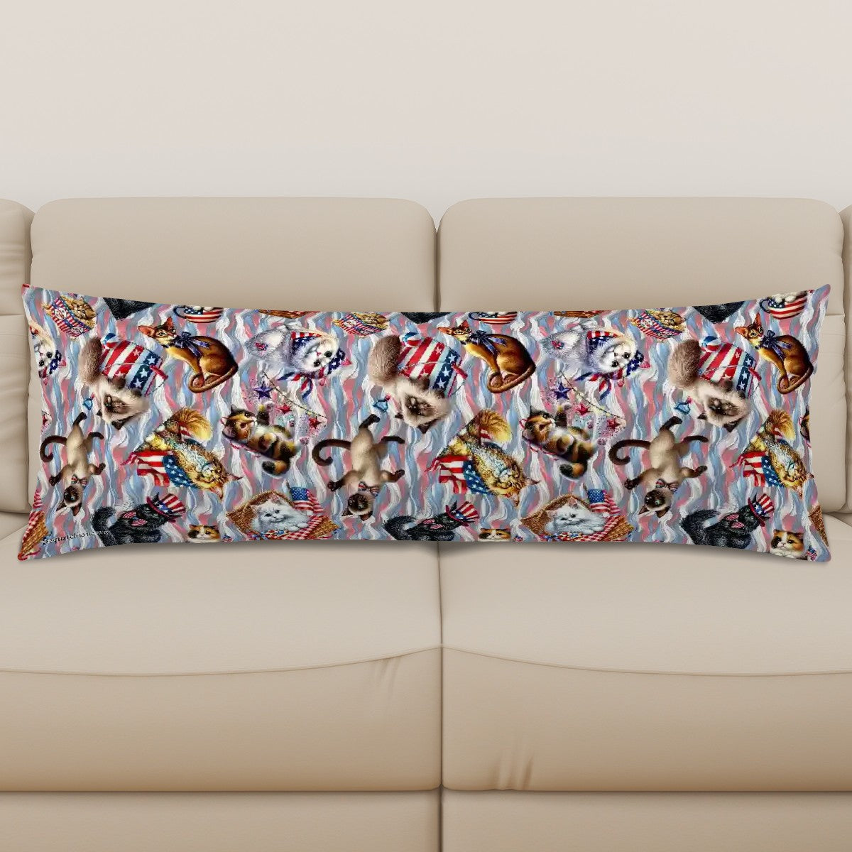 8 Patriot Designs, Long Body Pillow Case