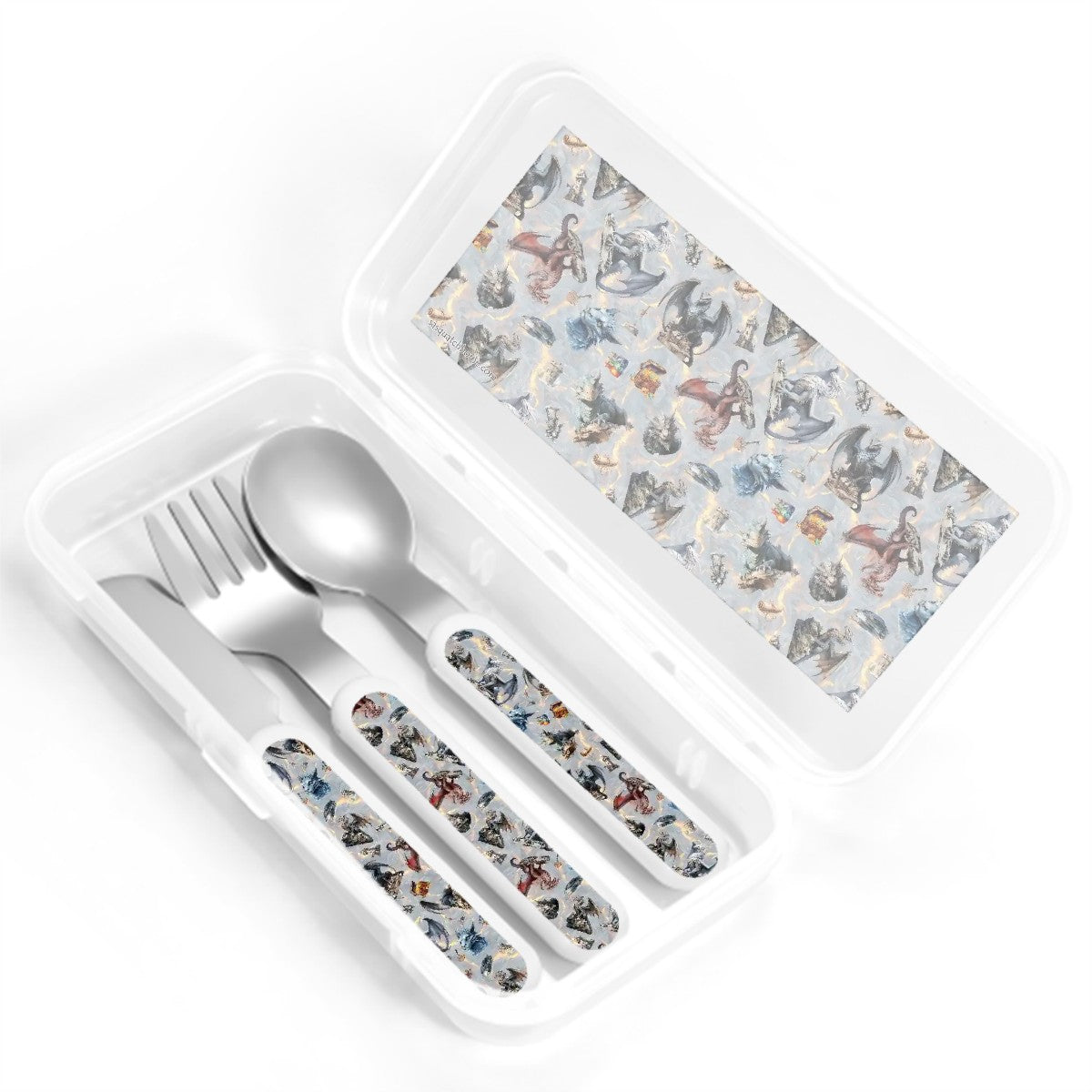 20 Misc Designs Kids Straight Handled Cutlery Set- Dragons, smurfs, zombies, alines