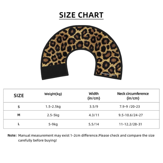 Leopard Design, Pet Elizabethan, Pet Medical Collar