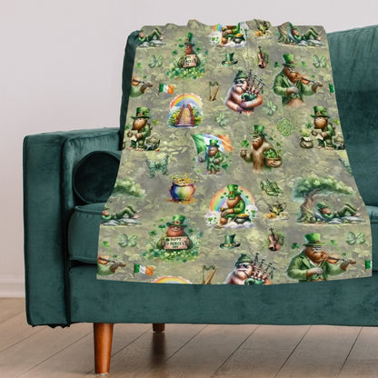 Bigfoot, Sasquatch Soft Polyester Baby Blanket, Swaddle Blanket, Receiving Blanket