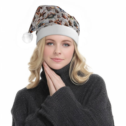 20 Sasquatch Designs, Adult Plush Santa Hat with Light