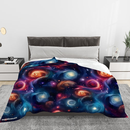 12 Galaxy / Outer Space Designs, Soft Flannel Blanket