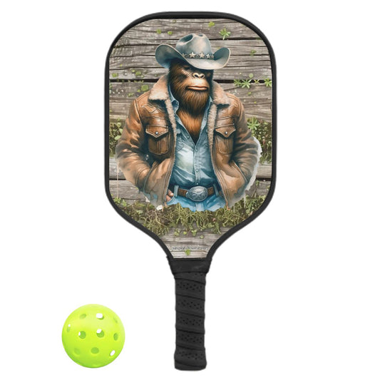 Cowboy Sasquatch / Bigfoot Pickleball Paddle