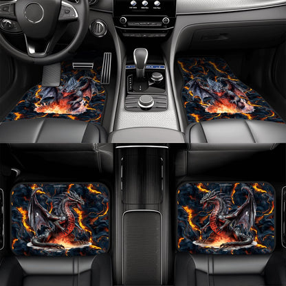 Fire Dragon, 4 Piece Auto Floor Mats