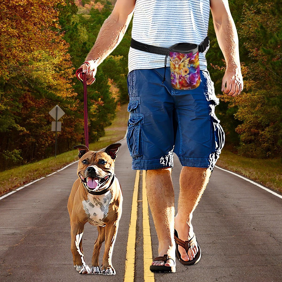 Fairy On Roses Pet Toy & Treat Pouch / Purse