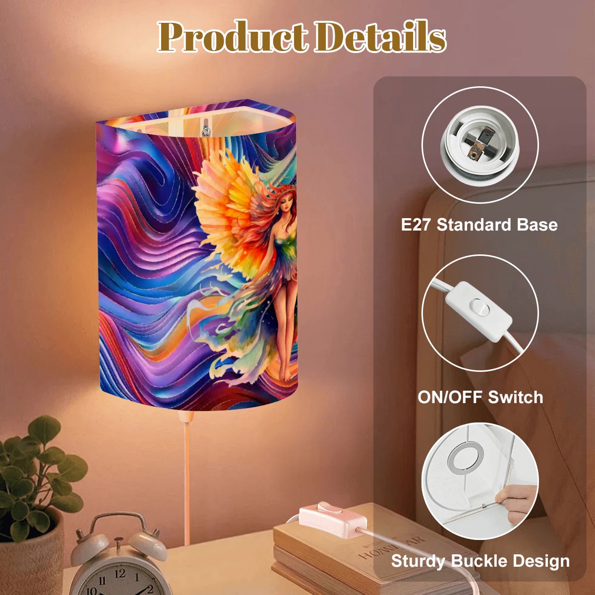 Fairy Design, Wall Sconces, Set of 2, Plug In