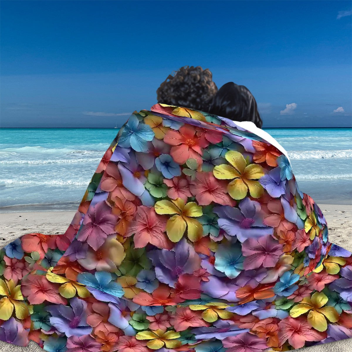 10 Beautiful Flower Designs, Soft Flannel Blanket