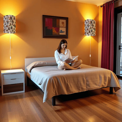 20 Bigfoot / Sasquatch Designs, Wall Sconces, Set of 2, Plug In