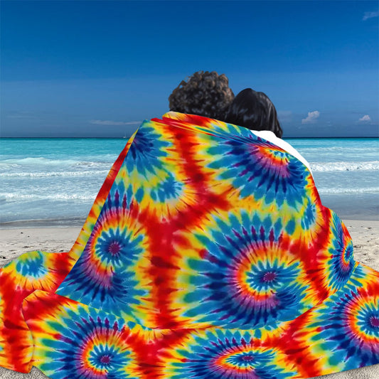 Soft Flannel Blanket - Tie Dye Collection, Tie dye blanket, tie dye throw, tie dye bedspread