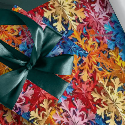 Psychedelic Snow Flakes 3 Pack Gift Wrapping Paper Sheets