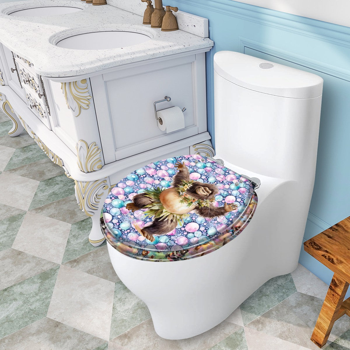 Bigfoot / Sasquatch Universal Toilet Seat / Cover