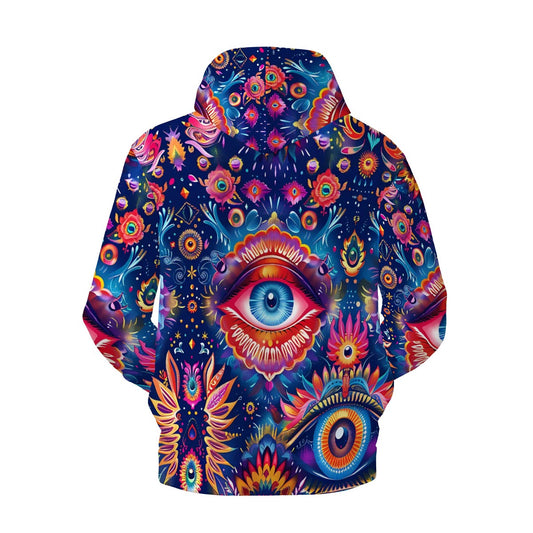 Psychedelic Eyeball Zip Up Hoodie