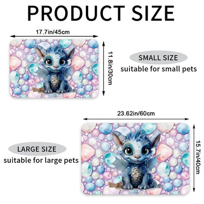 Baby Dragon, Waterproof Pet Food Mat