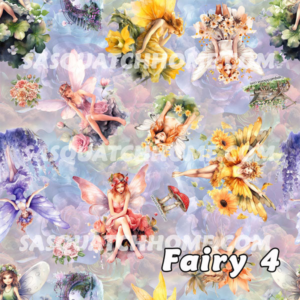 6 Fairy Designs, Soft Flannel Blanket