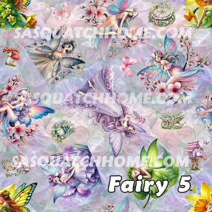 6 Fairy Designs, Soft Flannel Blanket