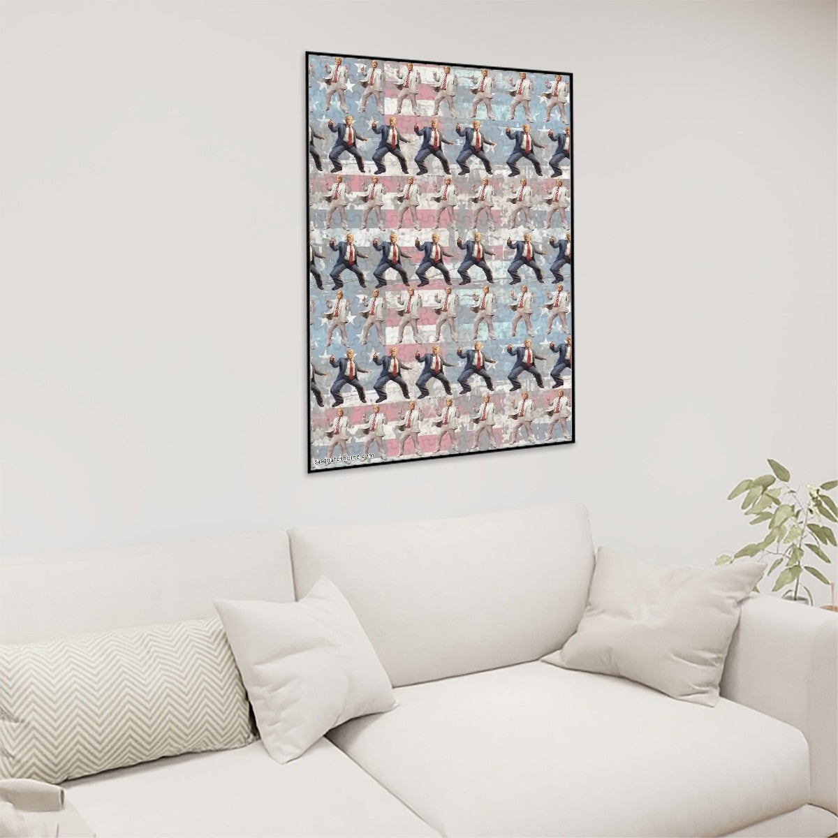 Donald Trump Dancing Over Flag- 300pc Wooden Jigsaw Puzzle