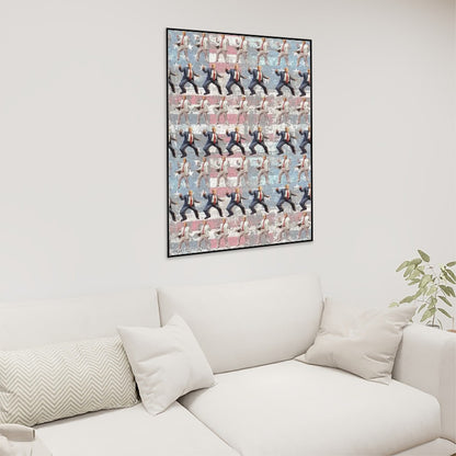 Donald Trump Dancing Over Flag- 300pc Wooden Jigsaw Puzzle