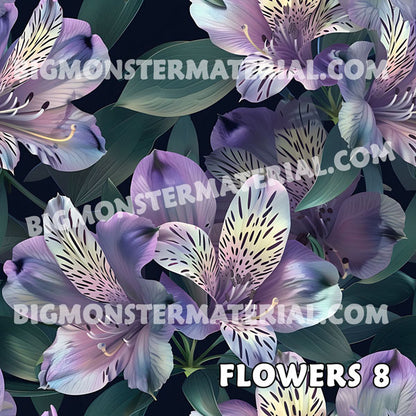 10 Flower Designs, High Density 7 Layer Skateboard, Made In USA