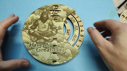 Hand Made Wood, Bigfoot, Sasquatch Wall Calendar + Lifetime Gift!