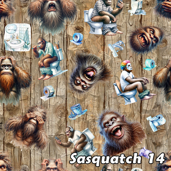 20 Bigfoot, Sasquatch Designs, Children's 2 piece Ruffle Swimsuit, Girl's Bikini -