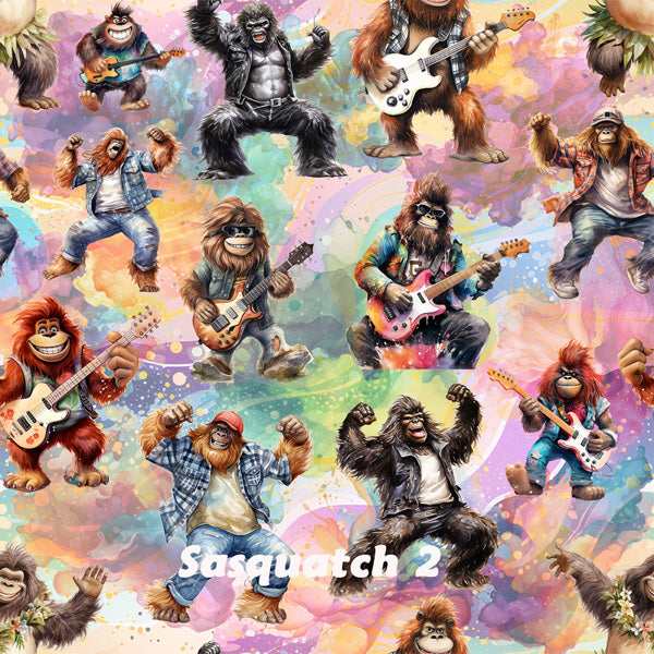 21 Bigfoot Sasquatch Designs, Waterproof Polyester Shower Curtain – Made in the USA – 70.8x70.8”