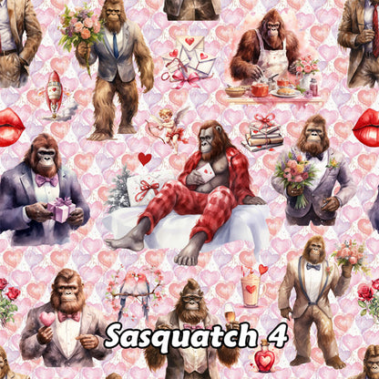 20 Bigfoot / Sasquatch Designs, Long Body Pillow Case