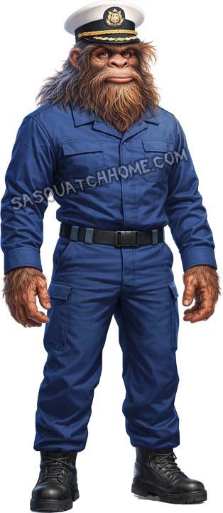 Sasquatch Bigfoot Coast Guard Digital Download