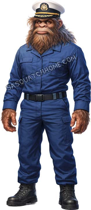 Sasquatch Bigfoot Coast Guard Digital Download