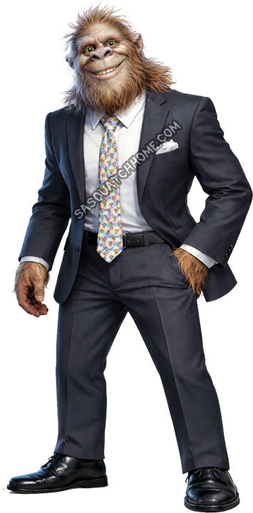 Snazzy Sasquatch Bigfoot in Suit Digital Download