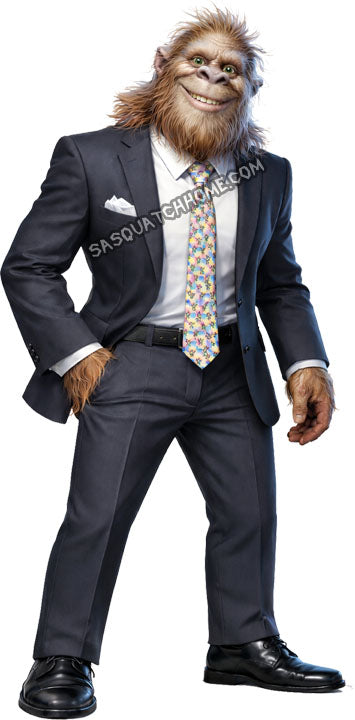 Snazzy Sasquatch Bigfoot in Suit Digital Download