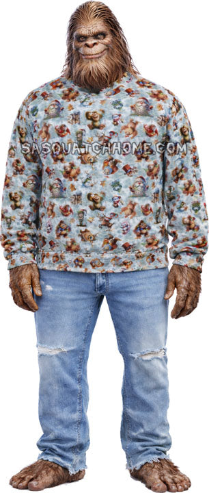 Sasquatch Bigfoot in Christmas Sweater Digital Download