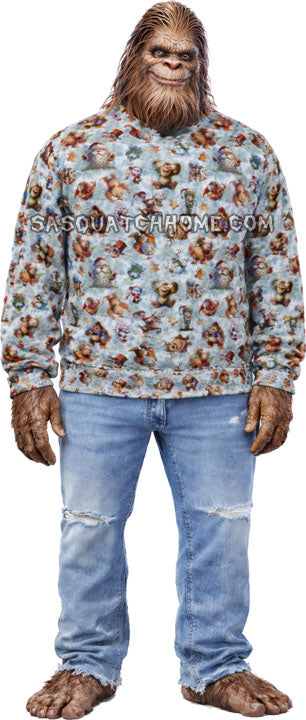 Sasquatch Bigfoot in Christmas Sweater Digital Download