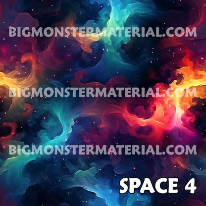 12 Galaxy Outer Space Designs, Adult Plush Santa Hat with Light