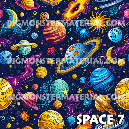 12 Galaxy / Outer Space Designs, Waterproof Bike Seat Cover