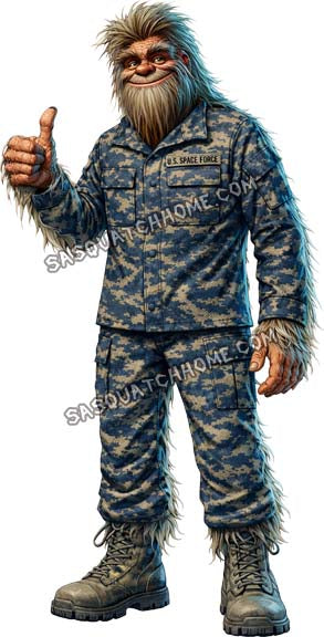 Sasquatch Bigfoot Space Force Digital Download