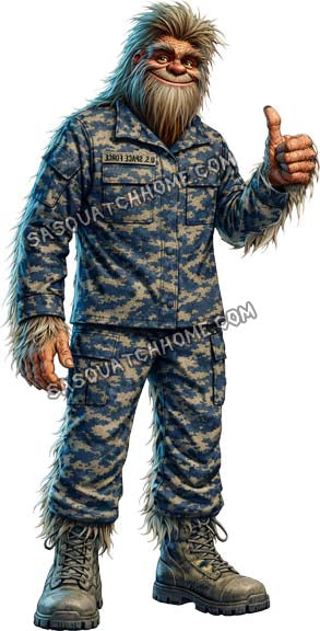 Sasquatch Bigfoot Space Force Digital Download