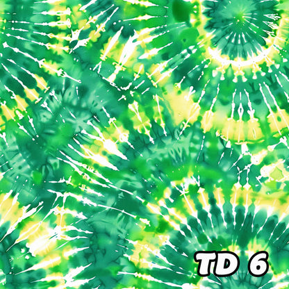 19 Tie Dye Designs, Waterproof Polyester Shower Curtain – Made in the USA – 70.8x70.8”