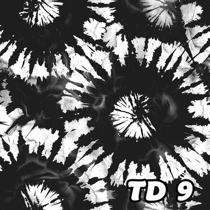 19 Tie Dye Designs, Waterproof Polyester Shower Curtain – Made in the USA – 70.8x70.8”