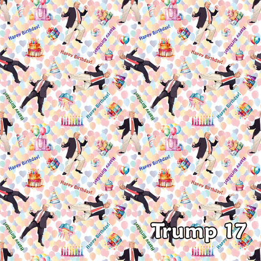 Donald Trump Cotton Fabric 17