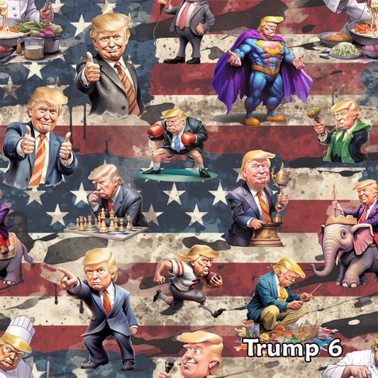 Donald Trump Cotton Fabric 6