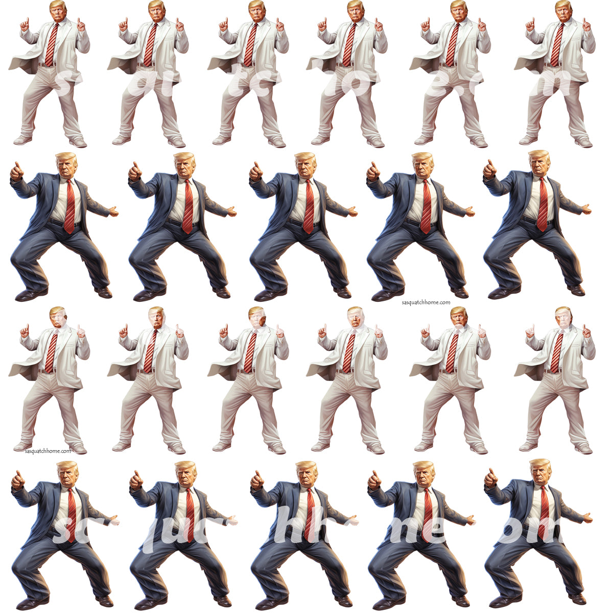 20 Donald Trump Designs, Square Table Lamp with USB Ports, Charger