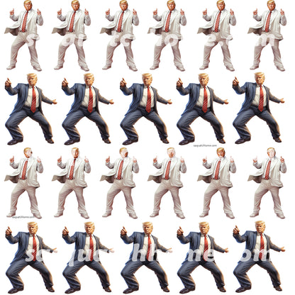 20 Donald Trump Designs, Square Table Lamp with USB Ports, Charger