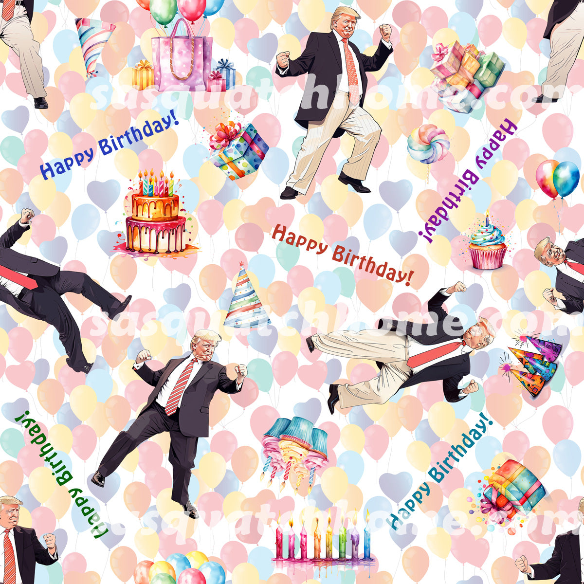 20 Donald Trump Designs, Square Table Lamp with USB Ports, Charger